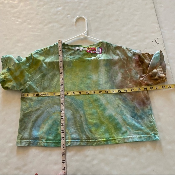Revolve Tularosa Tie Dye Crop Top Tee Womens Size Small Organic Cotton Tshirt - Picture 8 of 8